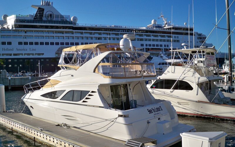 White Motor Yacht — Calm, Afternoon