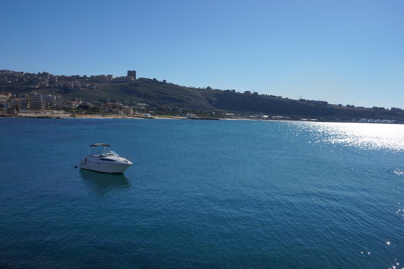 White Motorboat in Bay