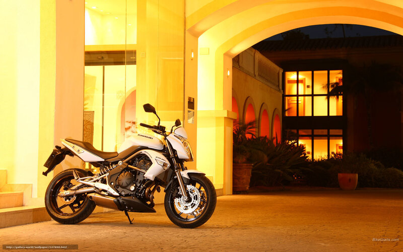 White motorcycle at night