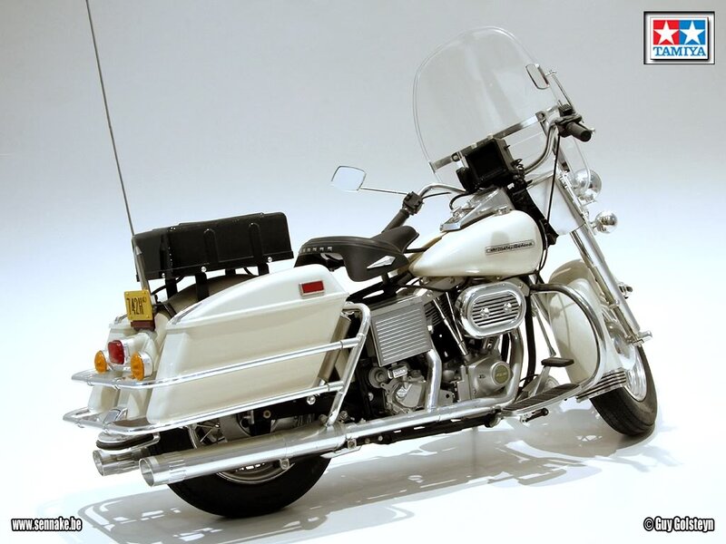 White Motorcycle Model