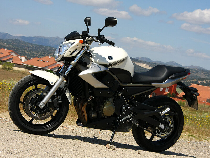 White Motorcycle on Gravel