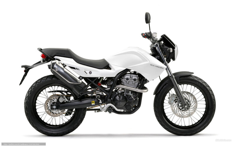 white motorcycle side profile