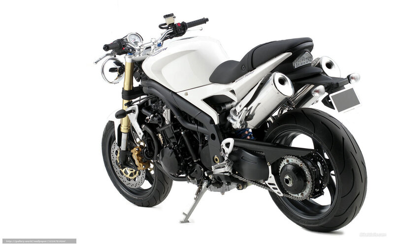 white motorcycle studio shot
