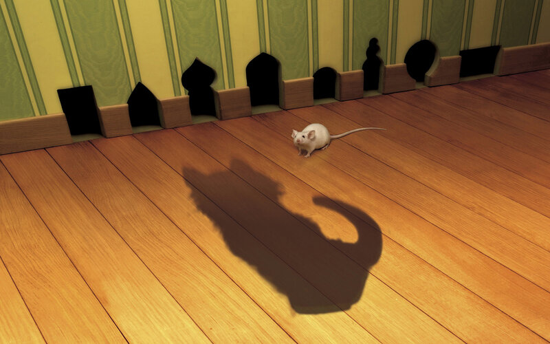 White Mouse on Floor