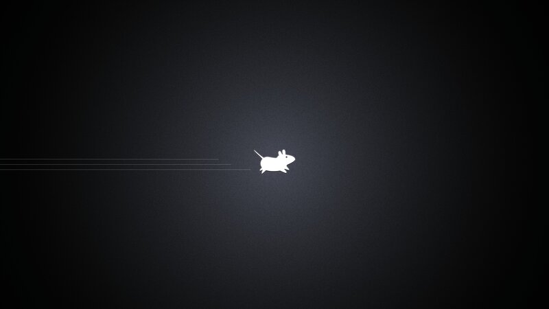 White Mouse Silhouette