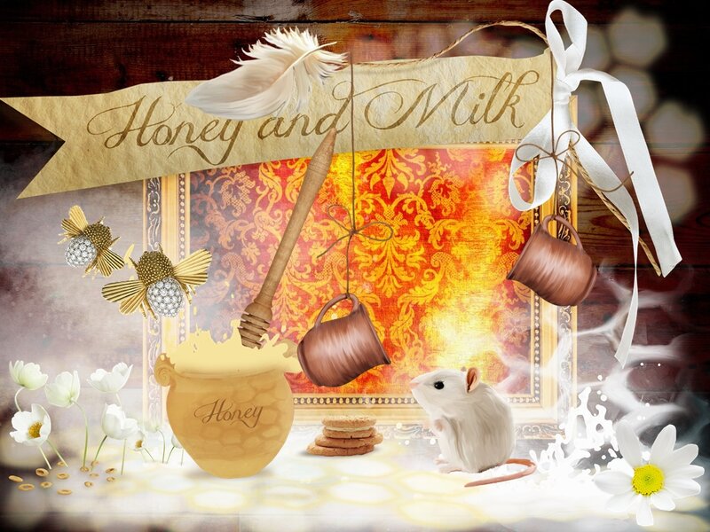 White Mouse with Honey