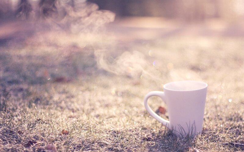 White Mug on Grass