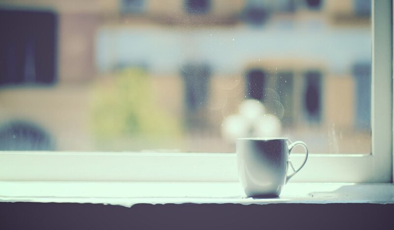 White Mug on Windowsill — Calm