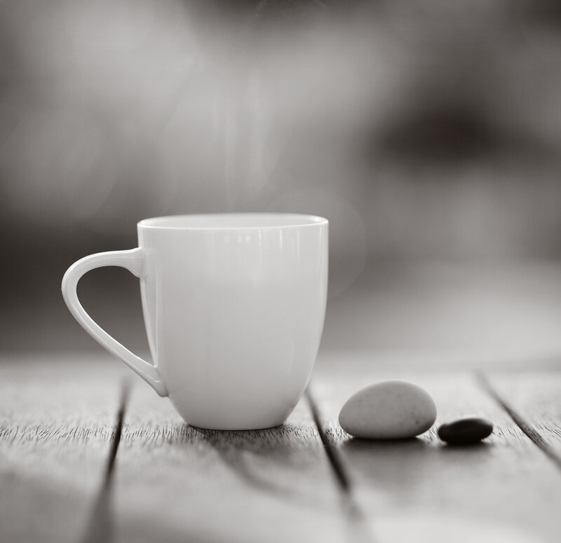White Mug on Wood