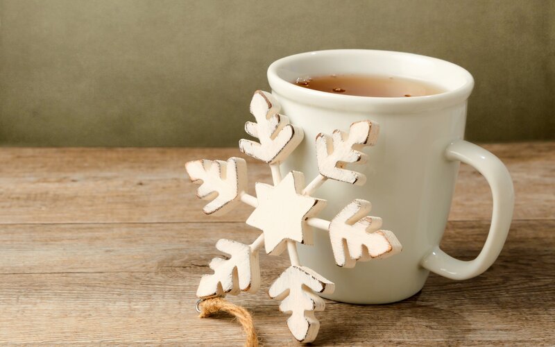 White Mug with Snowflake