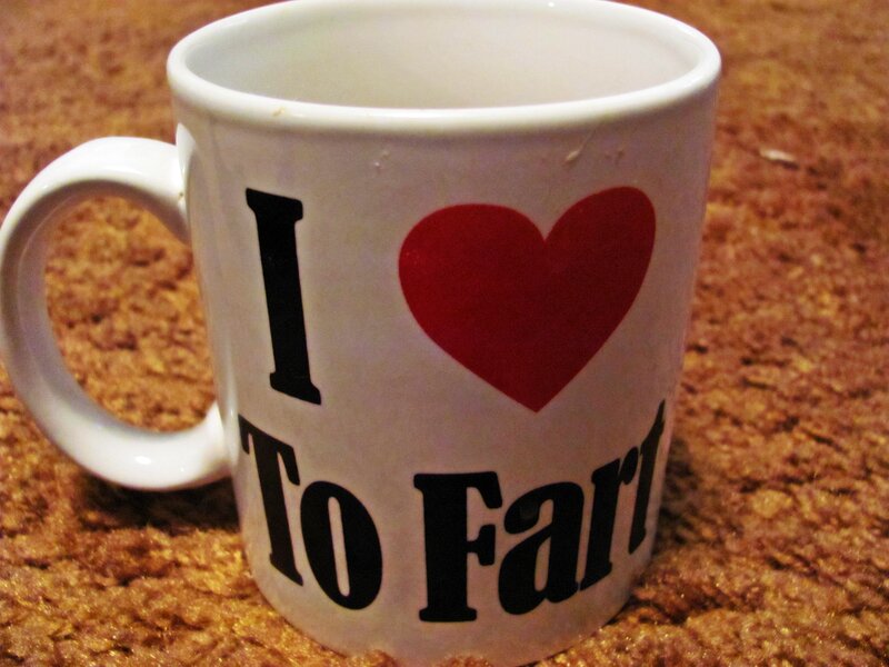 White Mug with Text — Neutral
