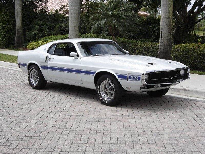 White Muscle Car — Calm, Afternoon