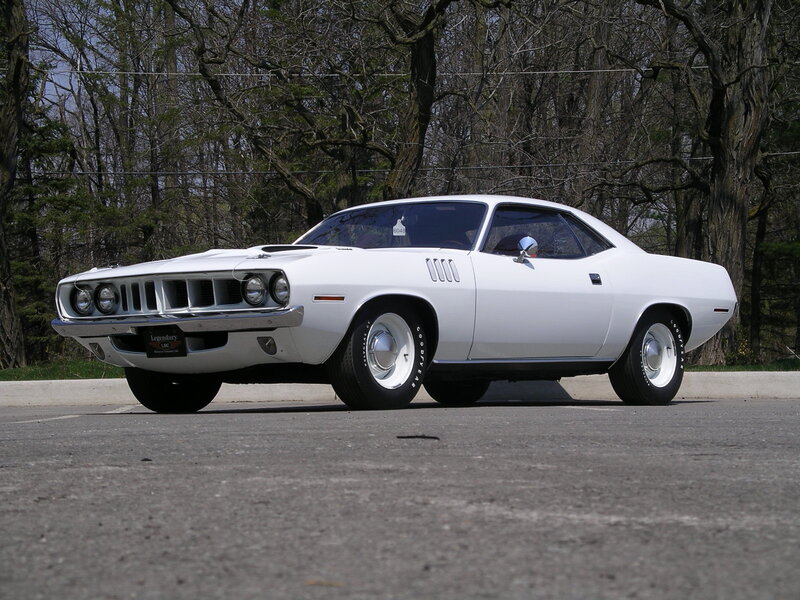 White Muscle Car — Calm, Spring