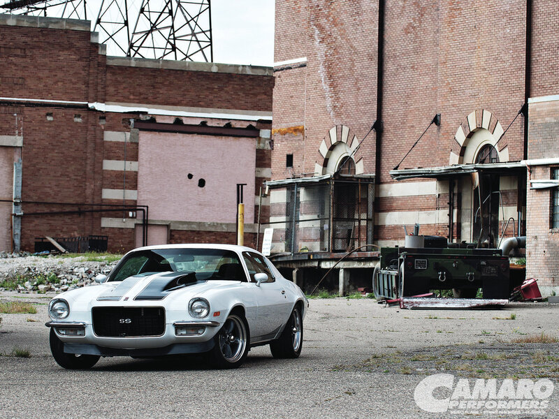 White Muscle Car — Industrial