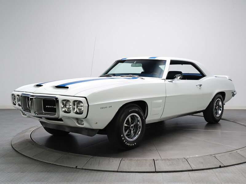 White Muscle Car — Neutral, Photograph, Showroom