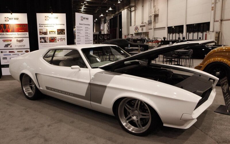 White Muscle Car — Neutral, Photograph