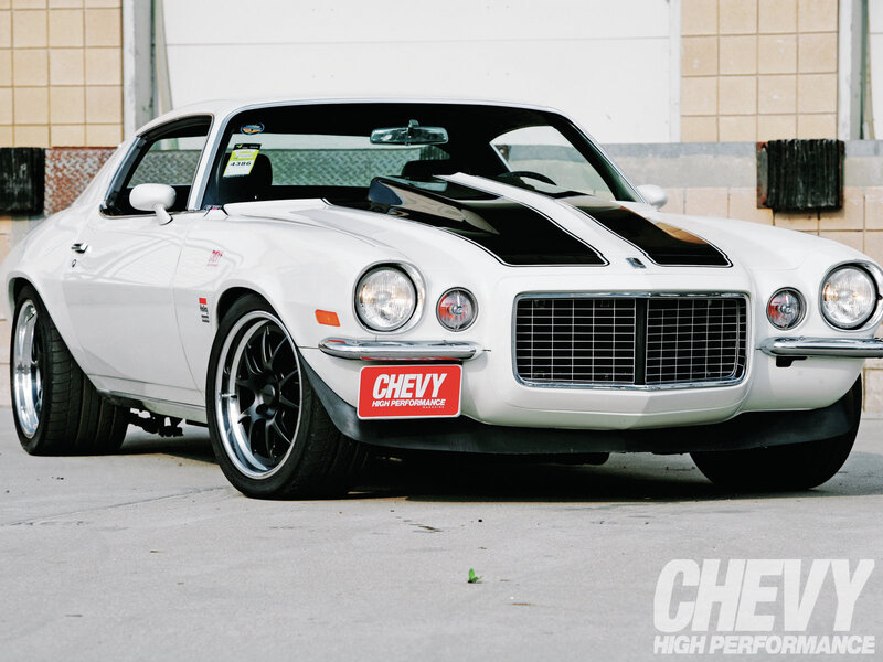 White Muscle Car — Showcase, Afternoon