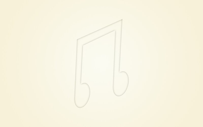 white musical note icon