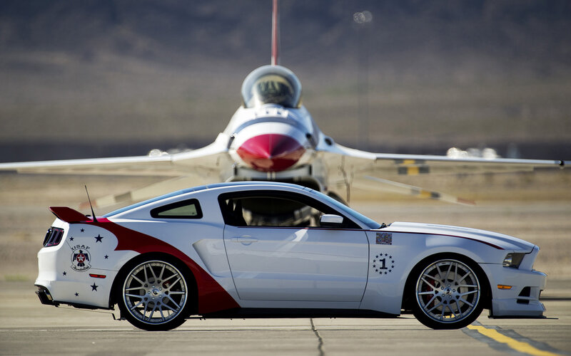 White Mustang Car — Dramatic, Afternoon, Photograph