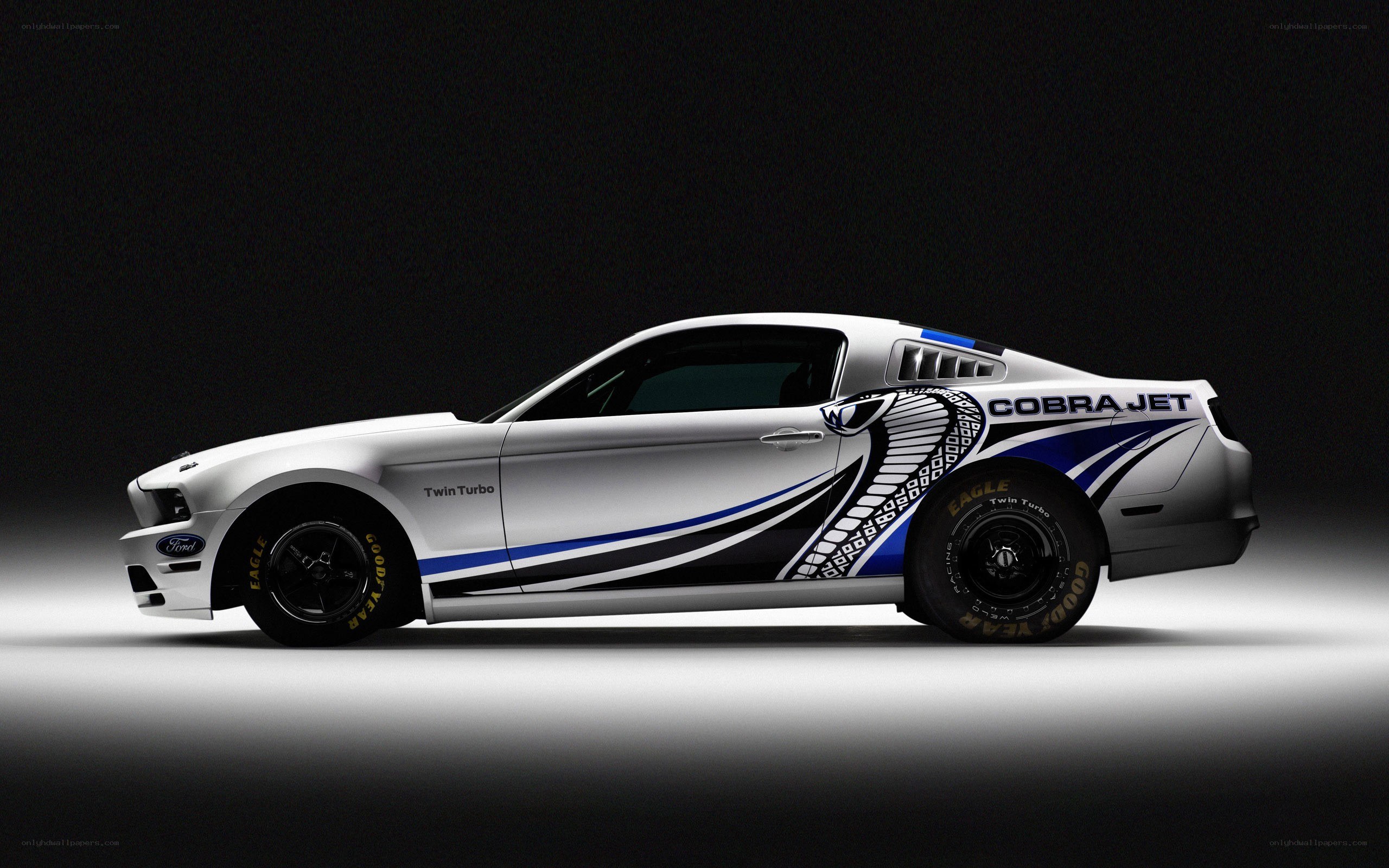 white mustang cobra jet