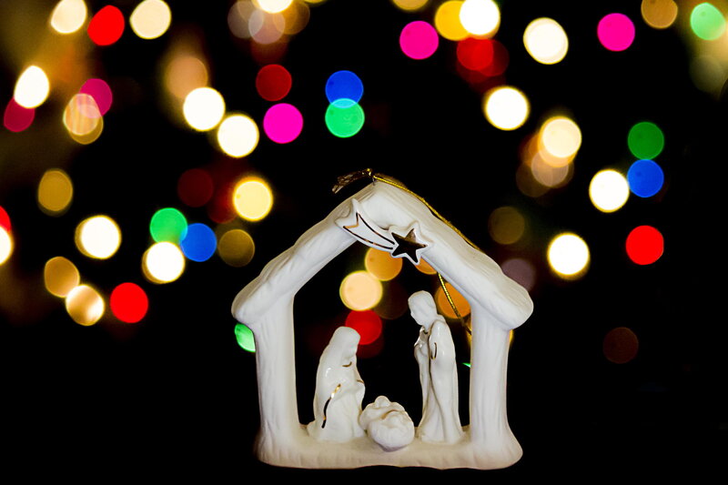 White Nativity Figurine