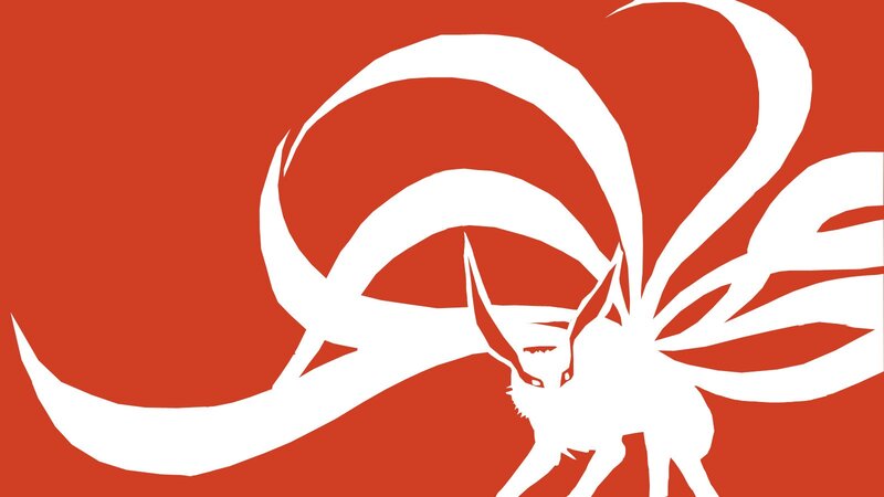 White Nine-tailed Fox — Red