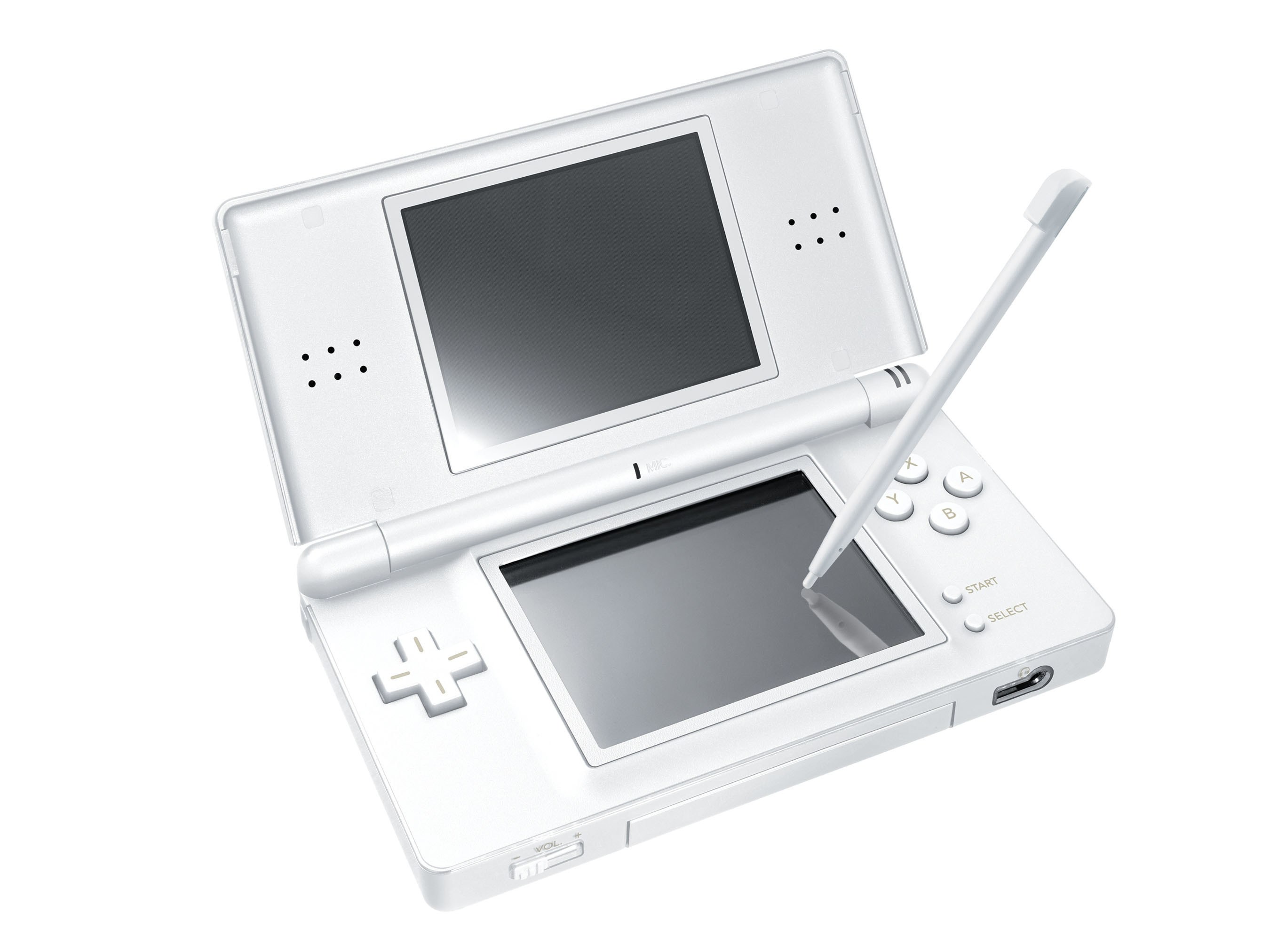 White Nintendo DS console