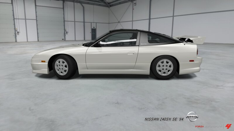 White Nissan 240sx Car — Neutral, 3d Render, Garage