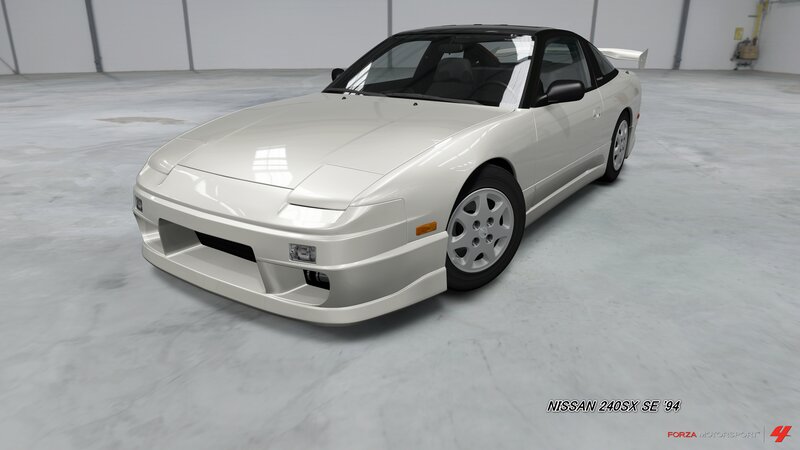 White Nissan 240sx Car — Neutral