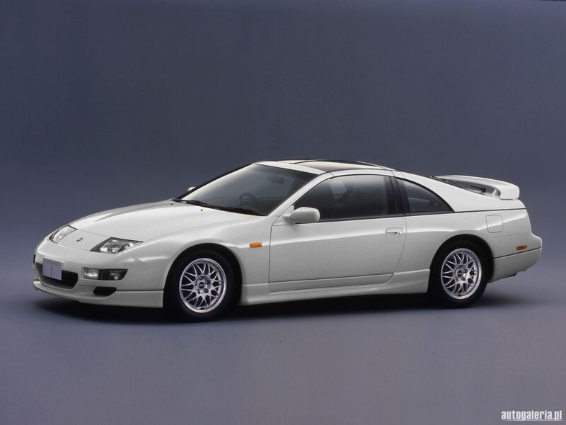 white nissan 300zx sports car
