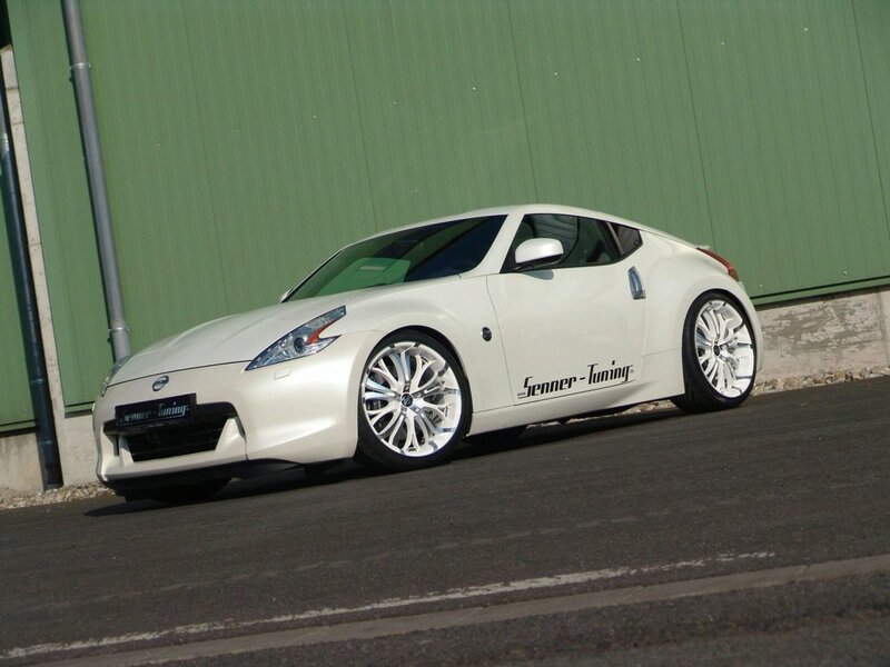 White Nissan 370Z with Senner Tuning