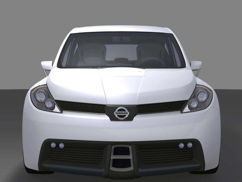 White Nissan Concept Car — Neutral