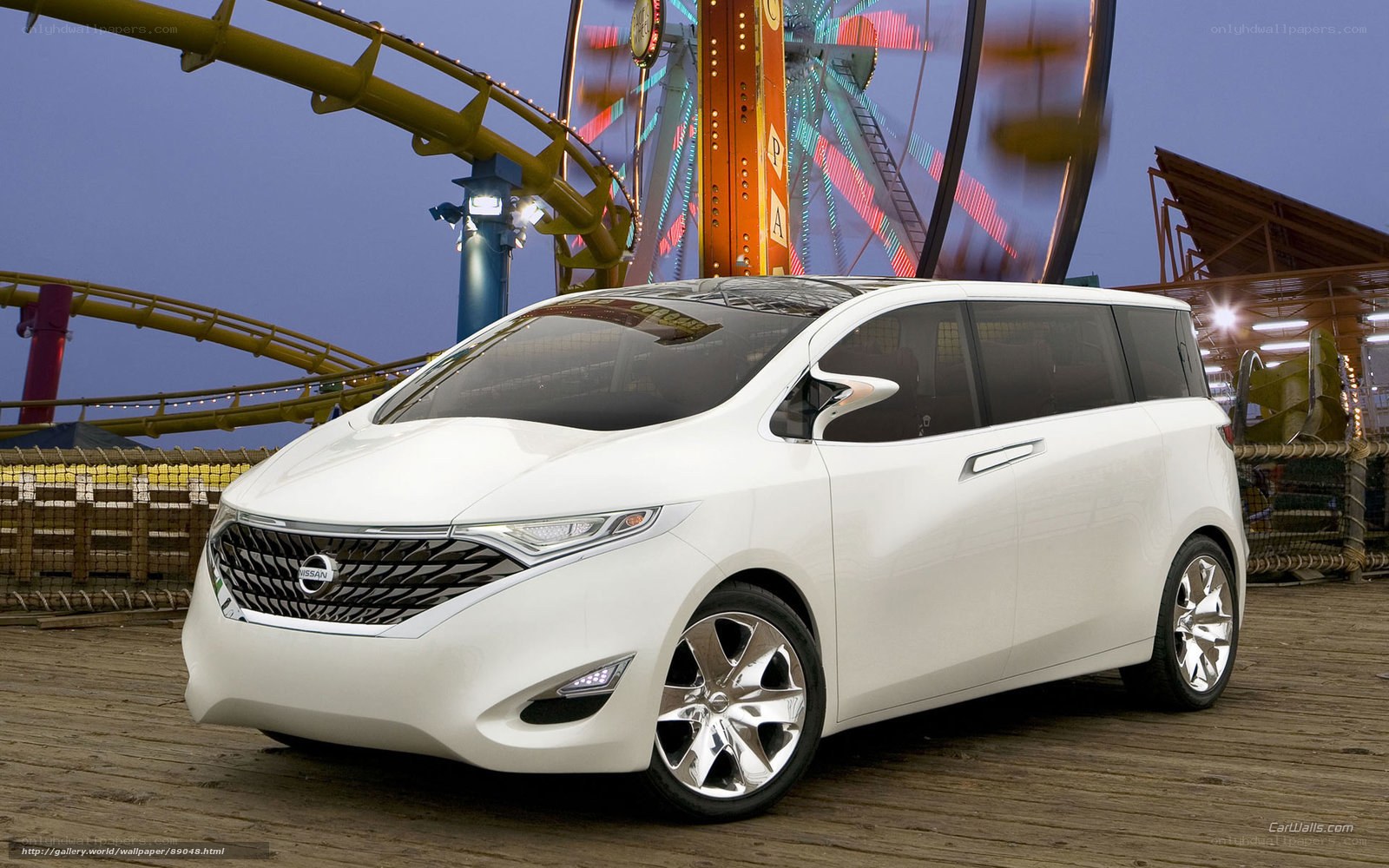 White Nissan Concept Car