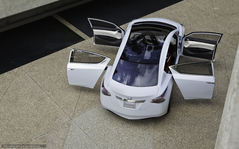 White Nissan Ellure Car