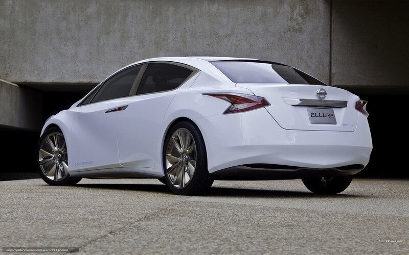 White Nissan Ellure concept car