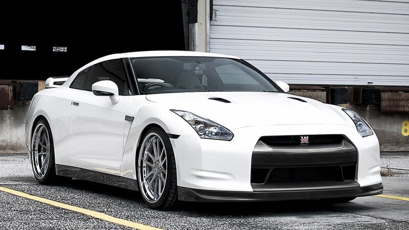 White Nissan Gt-r — Dramatic, Photograph, Car, Garage Door