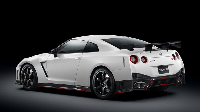 White Nissan GT-R — Dramatic, Photograph, Car, Rear Wing, Black Wheels