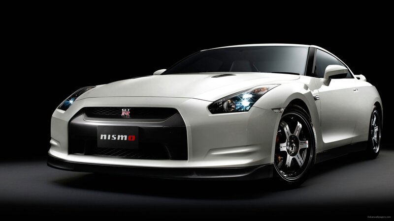 White Nissan Gt-r — Dramatic, Photograph, Car
