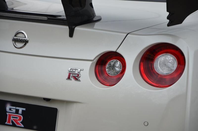 White Nissan Gt-r — Neutral, Photograph, Taillights