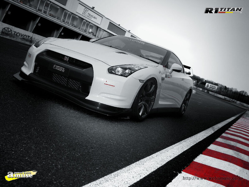 white nissan gt-r on racetrack