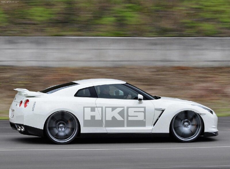 white nissan gt-r on track