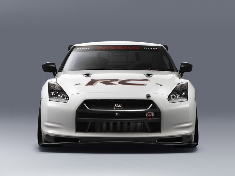 White Nissan GT-R RC race car