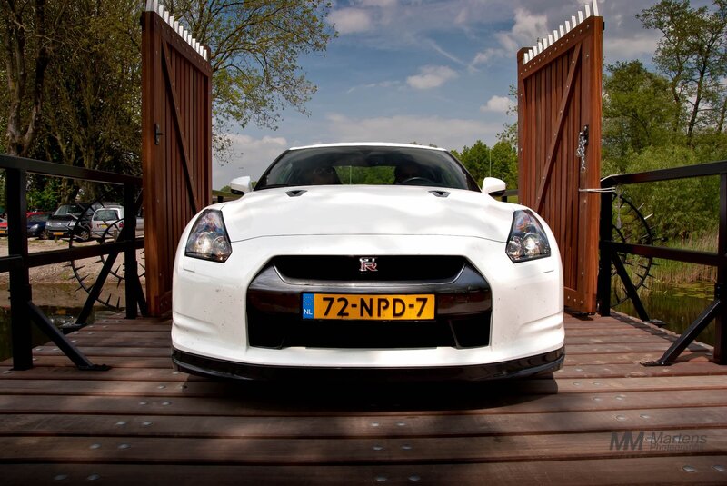 White Nissan Gt-r — Serene, Afternoon, Photograph, Car