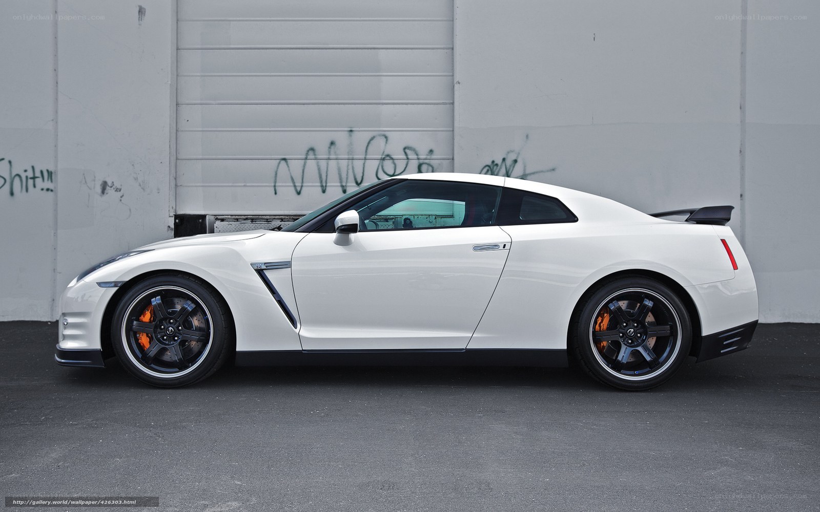 white nissan gt-r sports car