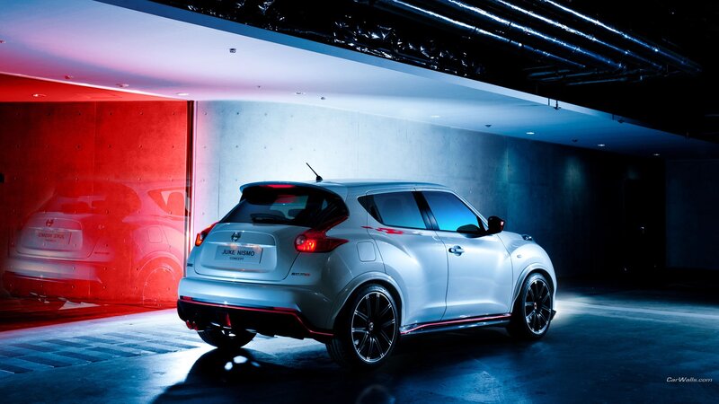 White Nissan Juke Car — Dramatic, Night, Photograph