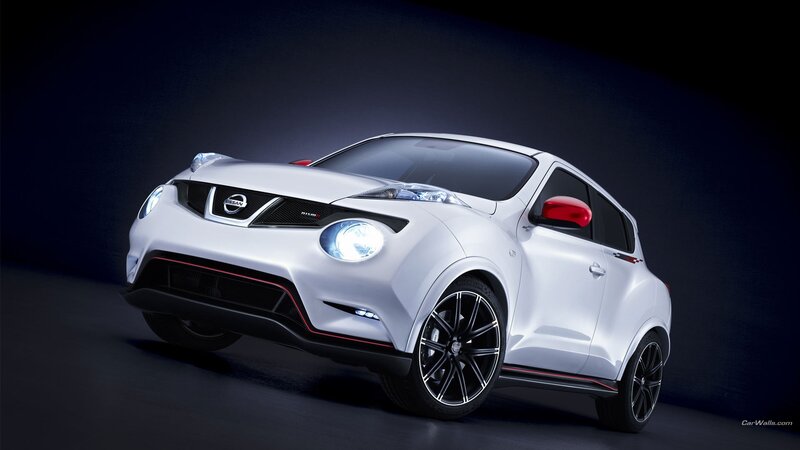 White Nissan Juke Car — Dramatic