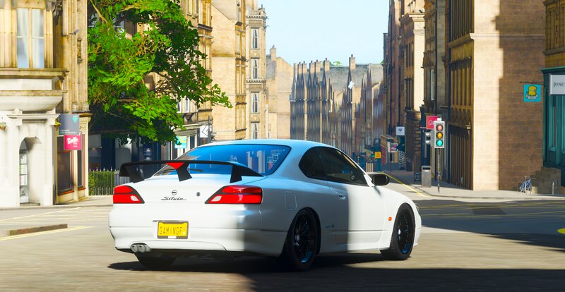 White Nissan Silvia — Calm