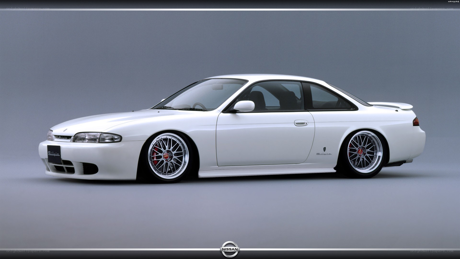 white nissan silvia coupe