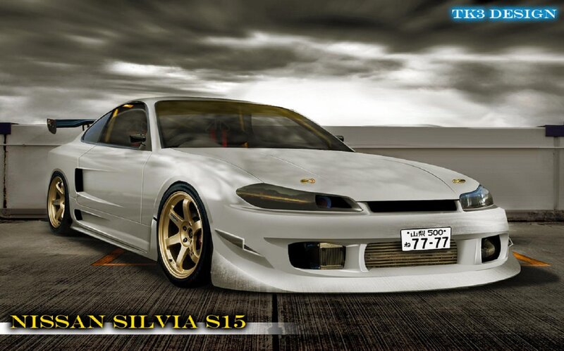 White Nissan Silvia S15