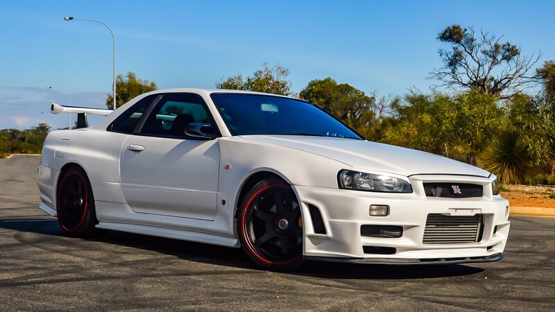 White Nissan Skyline — Calm